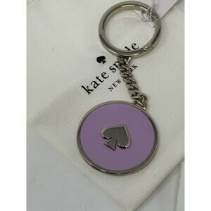 kate spade lavender bag charm key chain
